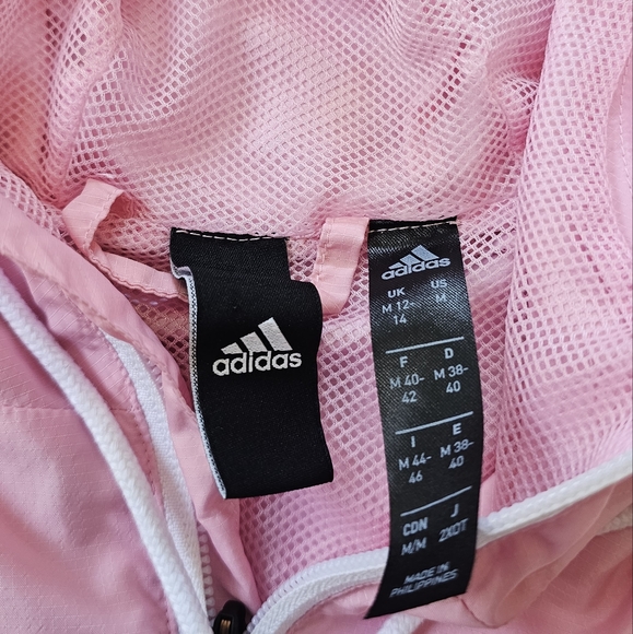 Adidas Pink & White Cropped Jacket🩷 - Picture 7 of 9